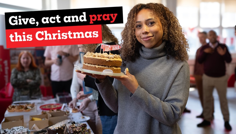 Christian Aid fundraiser at cake sale