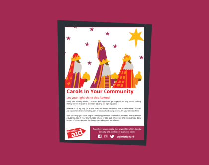 Permissions document for carol singing events