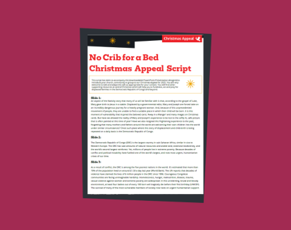 Script on plum background