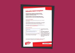 CAW 25 UK: Editable label template (16 sheet) thumbnail