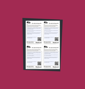 Editable label template (four sheet) thumbnail